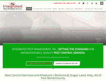 Tablet Screenshot of integrated-pest.com